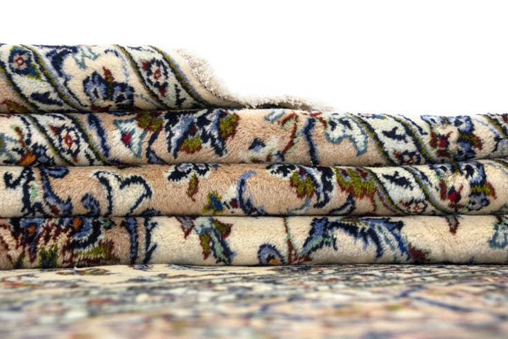 Detail image of 9' 11 x 13' 4 Hand Knotted Kashan Persian Wool Rug