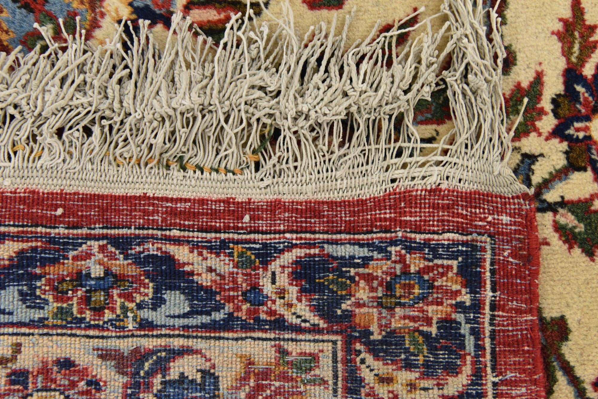10' 3 x 12' 9 Hand Knotted Kashan Persian Wool Rug