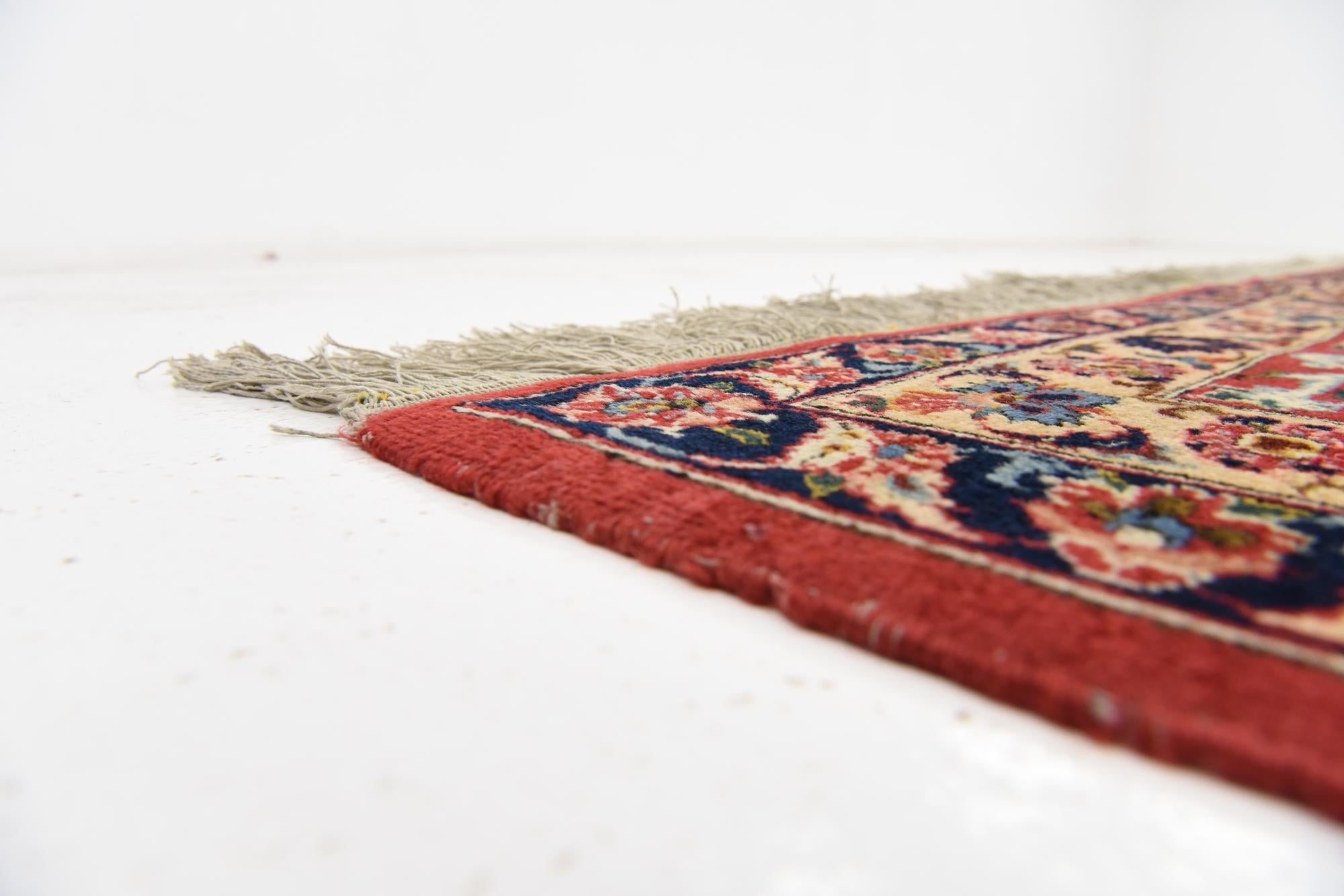 10' 3 x 12' 9 Hand Knotted Kashan Persian Wool Rug