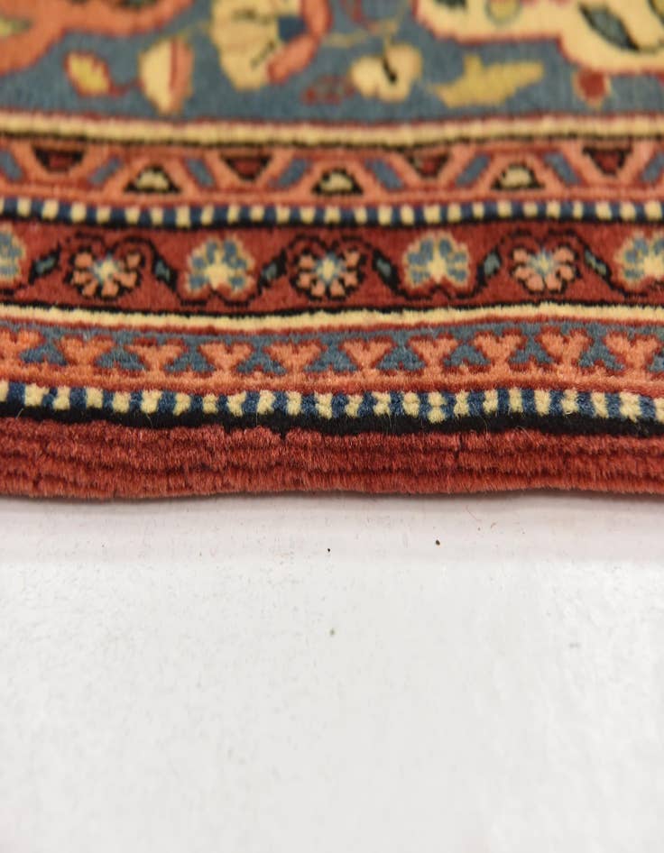 Detail image of 4' 6 x 6' 9 Hand Knotted Kashan Persian Rug