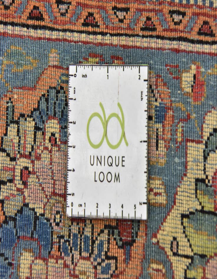 Detail image of 4' 6 x 6' 9 Hand Knotted Kashan Persian Rug