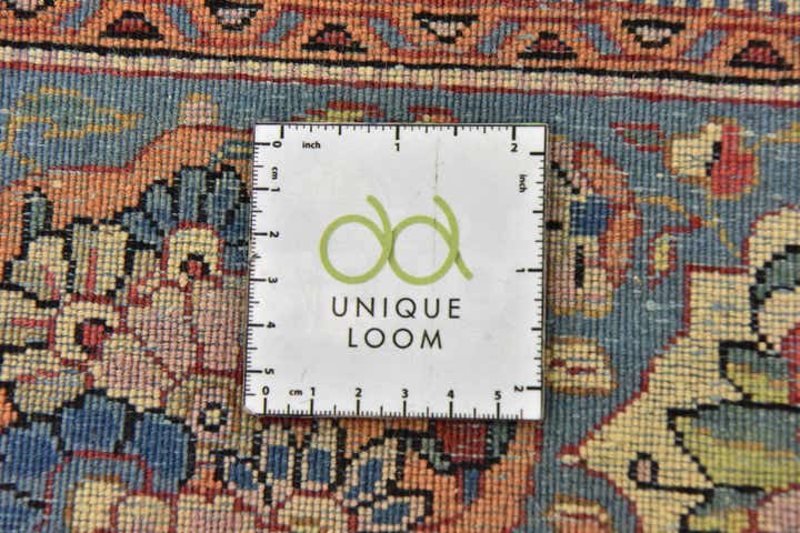 4' 6 x 6' 9 Hand Knotted Kashan Persian Rug