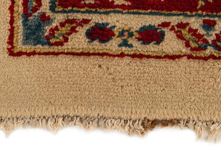 3' 11 x 7' 3 Hand Knotted Kashan Wool Rug