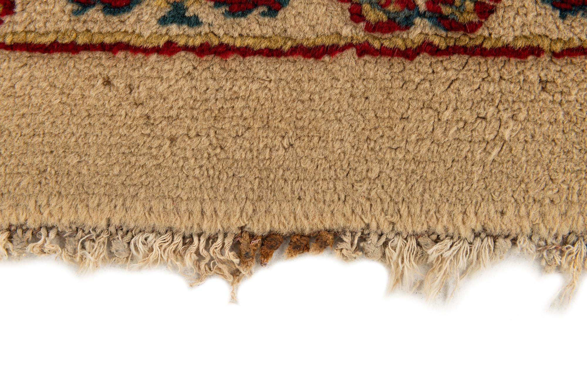 3' 11 x 7' 3 Hand Knotted Kashan Wool Rug