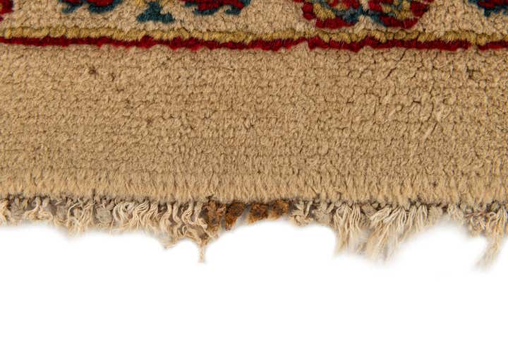 3' 11 x 7' 3 Hand Knotted Kashan Wool Rug