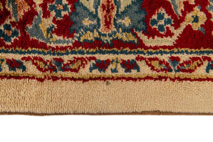 3' 11 x 7' 3 Hand Knotted Kashan Wool Rug