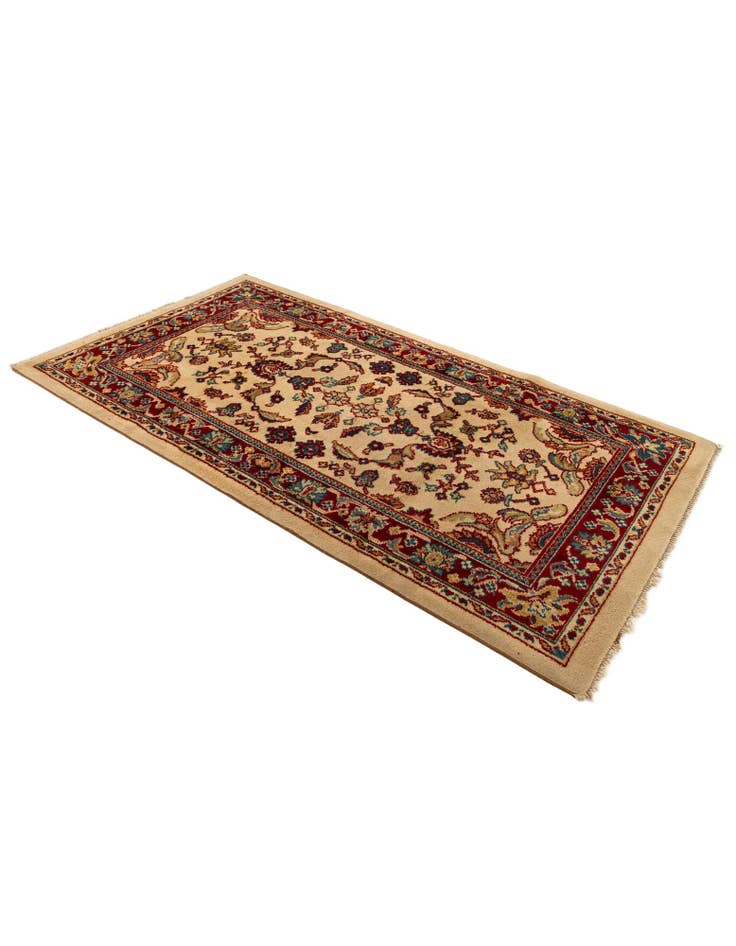 Detail image of 3' 11 x 7' 3 Hand Knotted Kashan Wool Rug