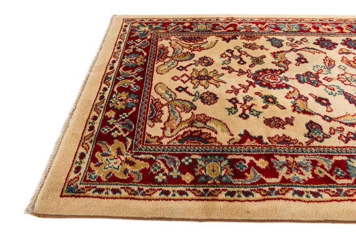 3' 11 x 7' 3 Hand Knotted Kashan Wool Rug