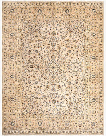 9' 8 x 12' 8 Kashan Wool Rug