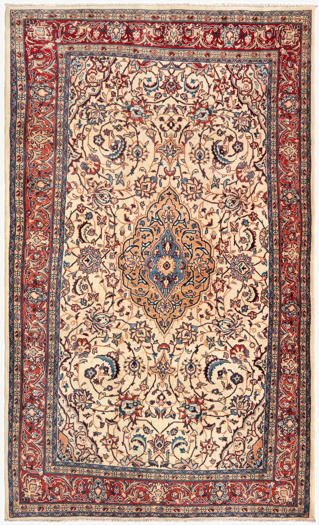 4' 3 x 6' 11 Kashan Rug