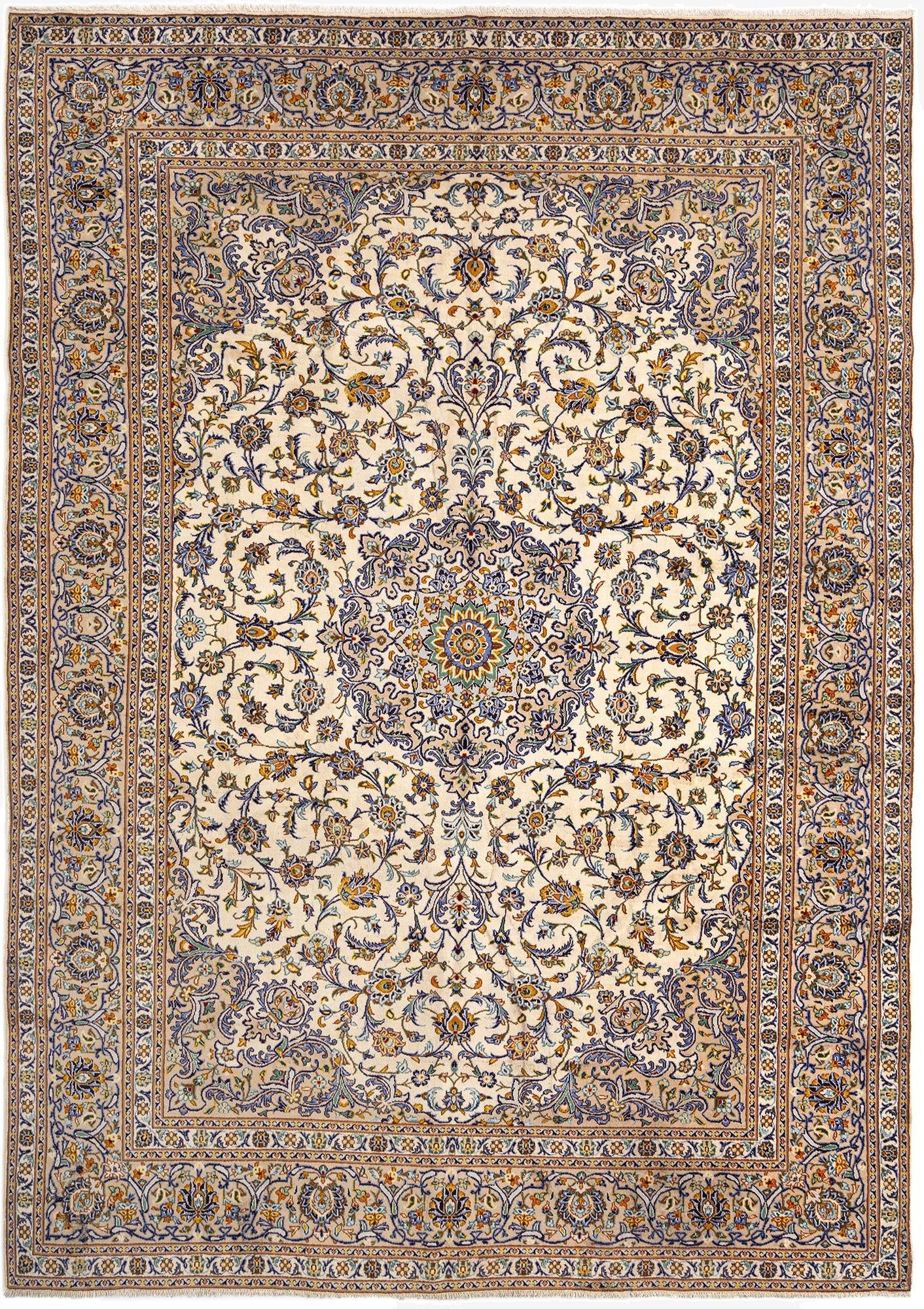 9' 5 x 13' 5 Kashan Wool Rug