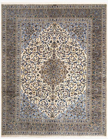 10' 1 x 12' 6 Kashan Wool Rug