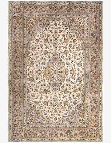 8' x 11' 8 Kashan Wool Rug