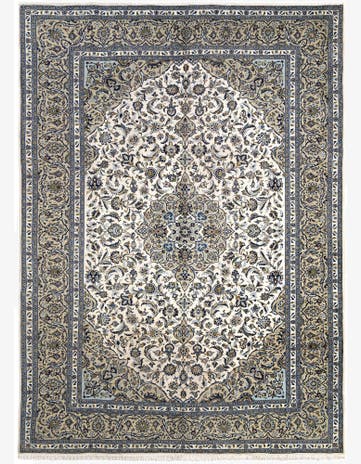 9' 8 x 13' 5 Kashan Wool Rug