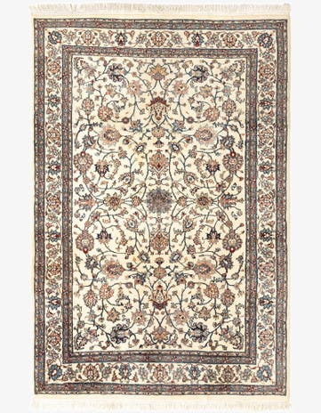 6' x 8' 9 Kashan Wool Rug