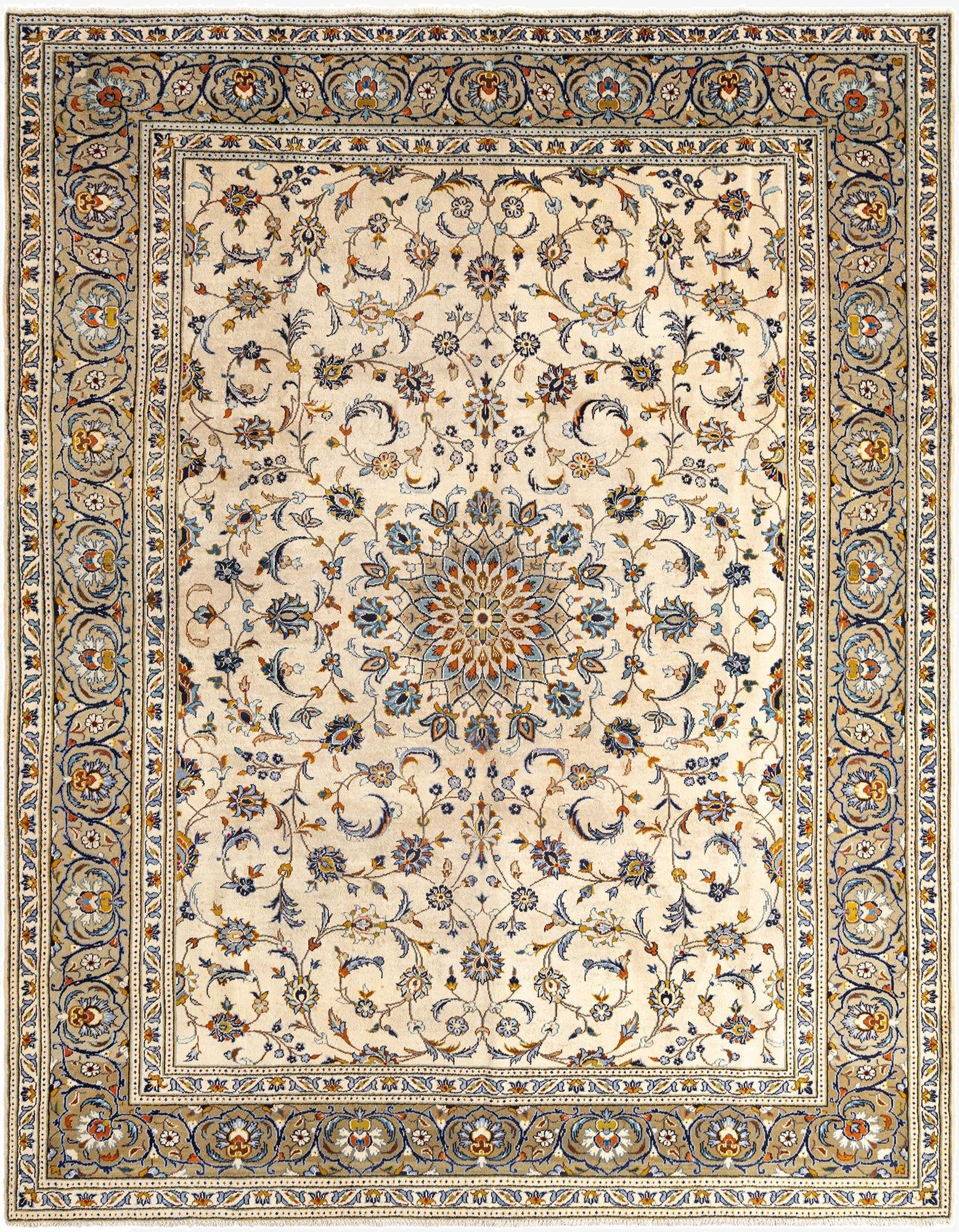 9' 1 x 11' 7 Kashan Wool Rug