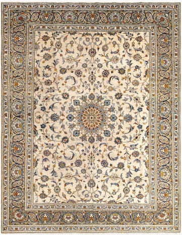 9' 1 x 11' 7 Kashan Wool Rug