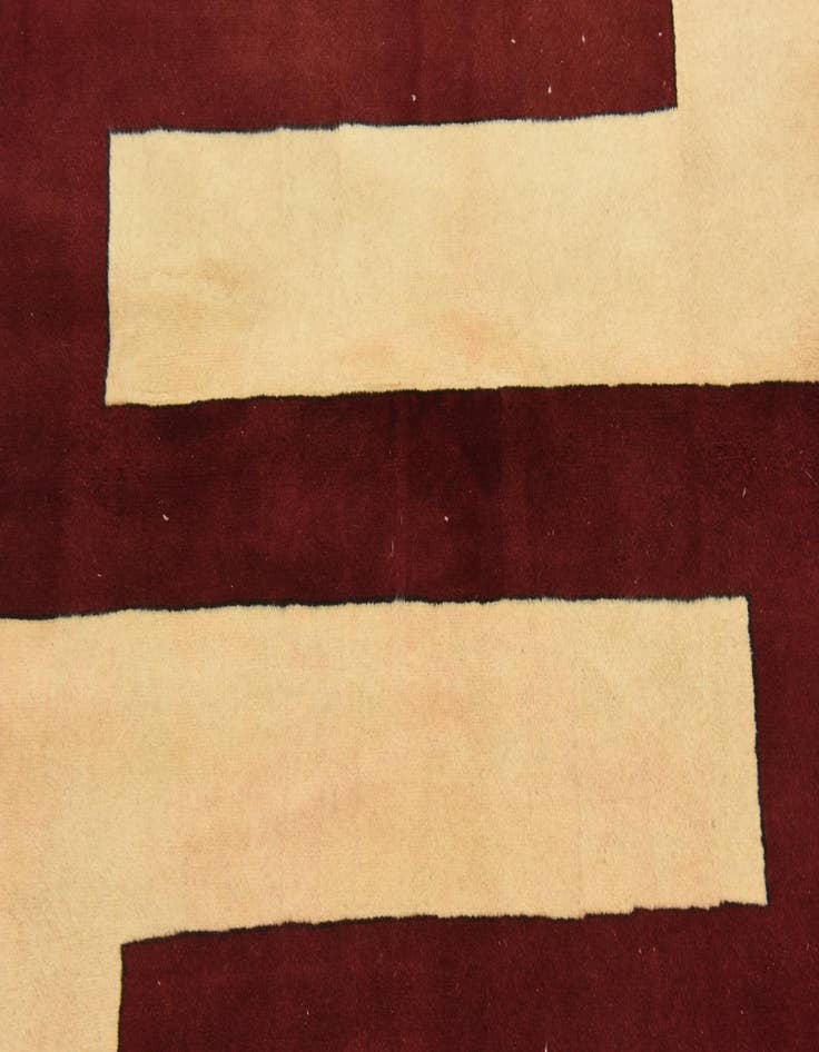 Detail image of 3' 7 x 4' 10 Hand Knotted Kashkuli Gabbeh Persian Wool Rug