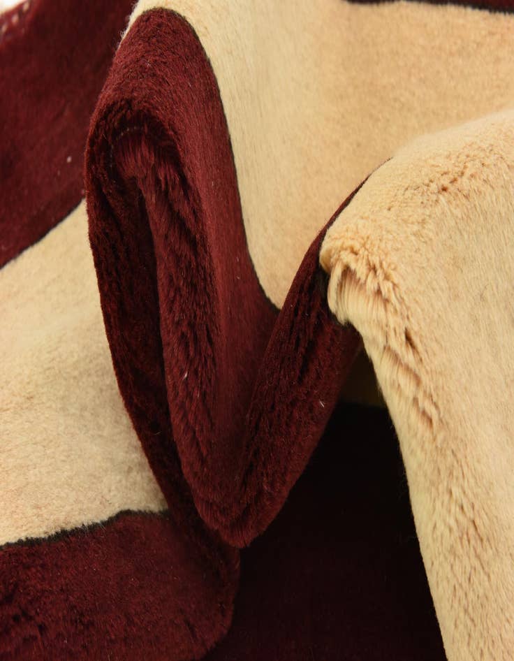 Detail image of 3' 7 x 4' 10 Hand Knotted Kashkuli Gabbeh Persian Wool Rug