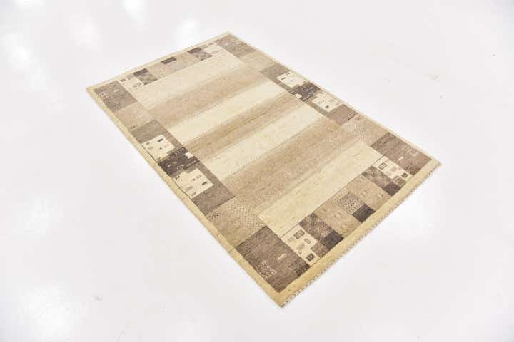 3' 10 x 6' Hand Knotted Kashkuli Gabbeh Wool Rug