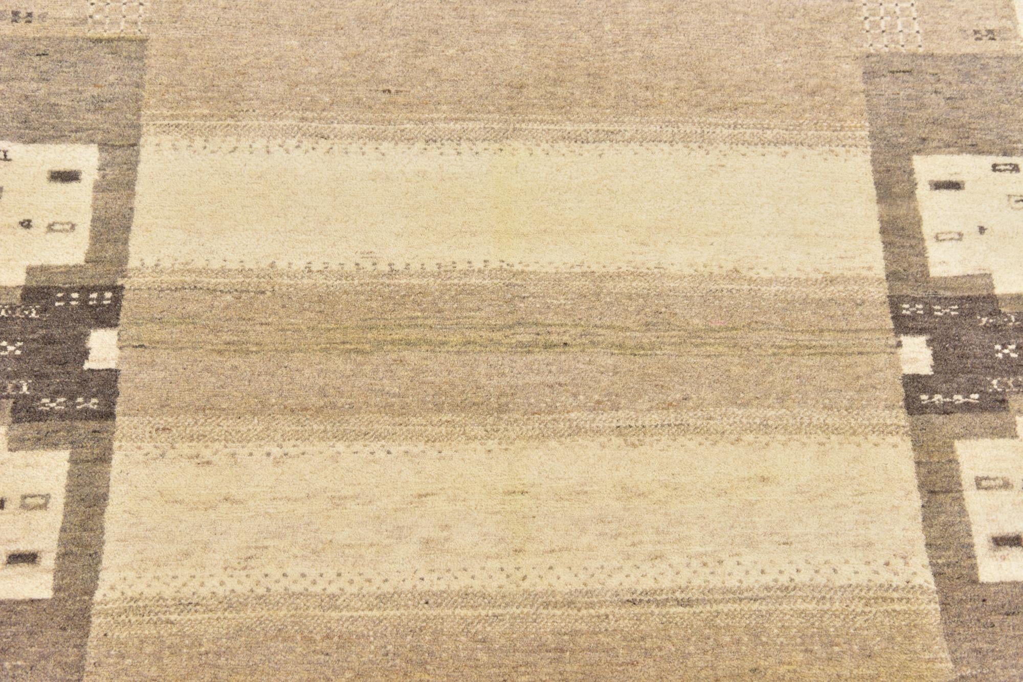 3' 10 x 6' Hand Knotted Kashkuli Gabbeh Wool Rug