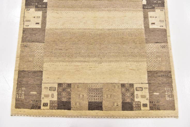 Detail image of 3' 10 x 6' Hand Knotted Kashkuli Gabbeh Wool Rug