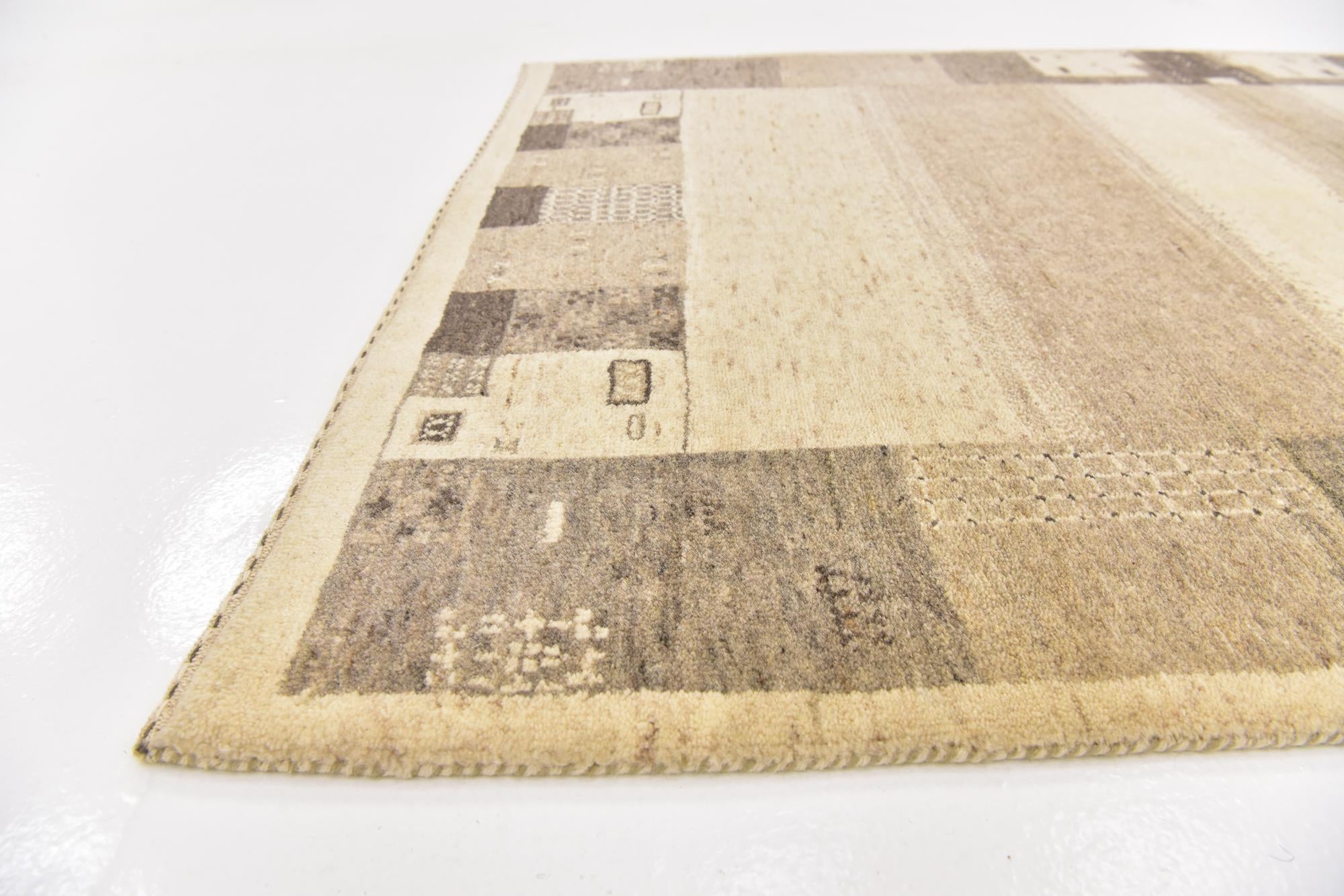 3' 10 x 6' Hand Knotted Kashkuli Gabbeh Wool Rug