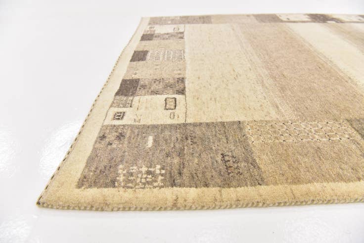Detail image of 3' 10 x 6' Hand Knotted Kashkuli Gabbeh Wool Rug