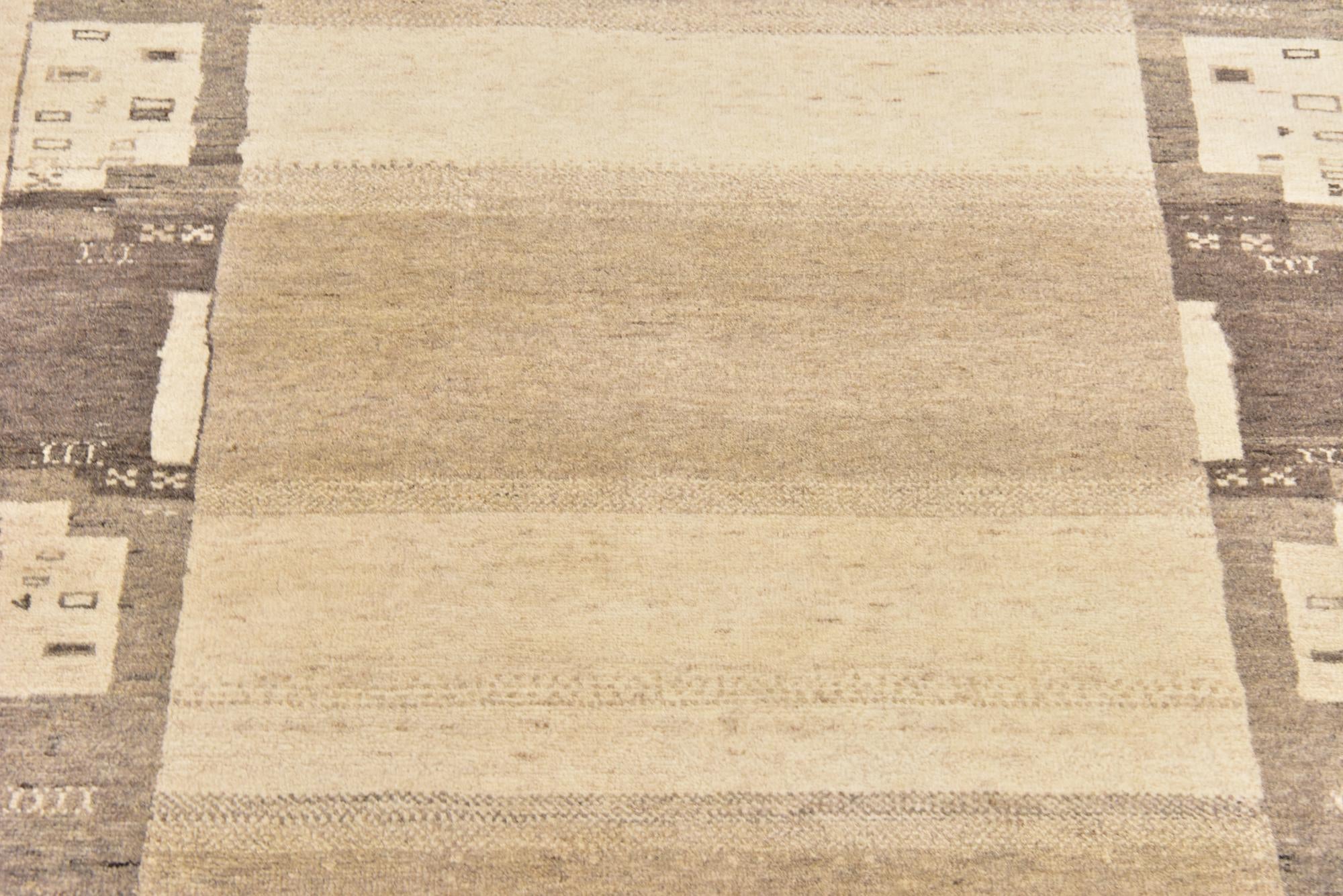 3' 10 x 6' Hand Knotted Kashkuli Gabbeh Wool Rug