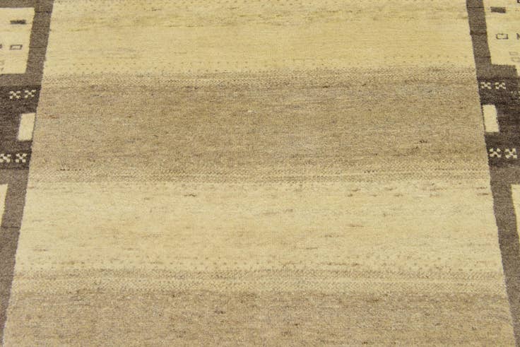 Detail image of 4' x 6' Hand Knotted Kashkuli Gabbeh Wool Rug
