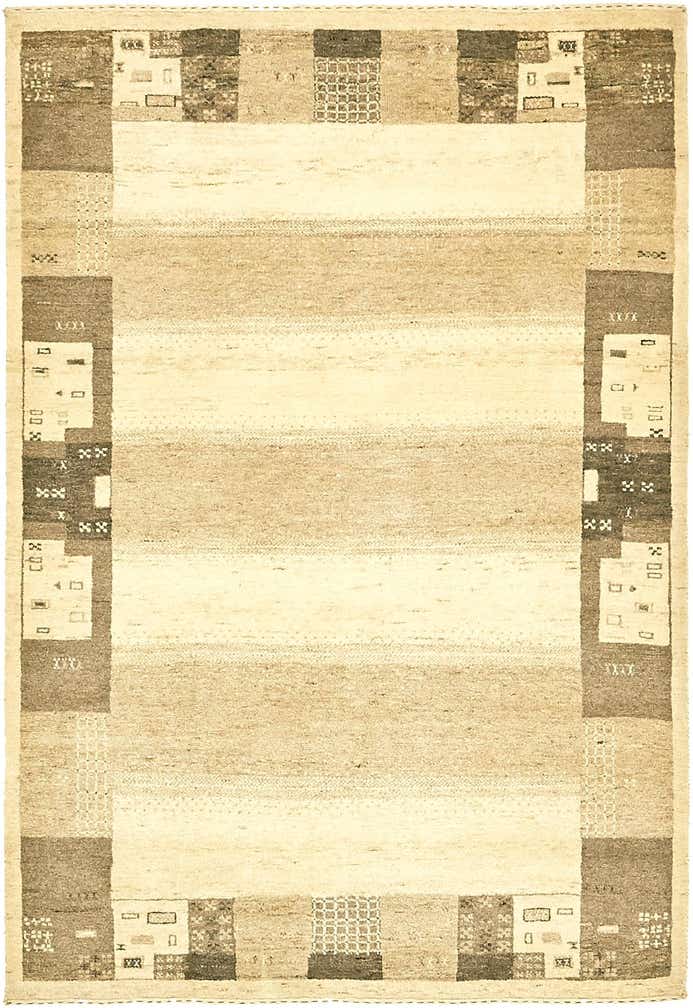 4' x 6' Hand Knotted Kashkuli Gabbeh Wool Rug
