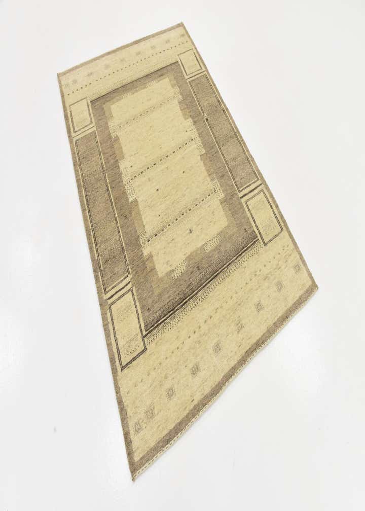 3' 10 x 5' 8 Hand Knotted Kashkuli Gabbeh Wool Rug