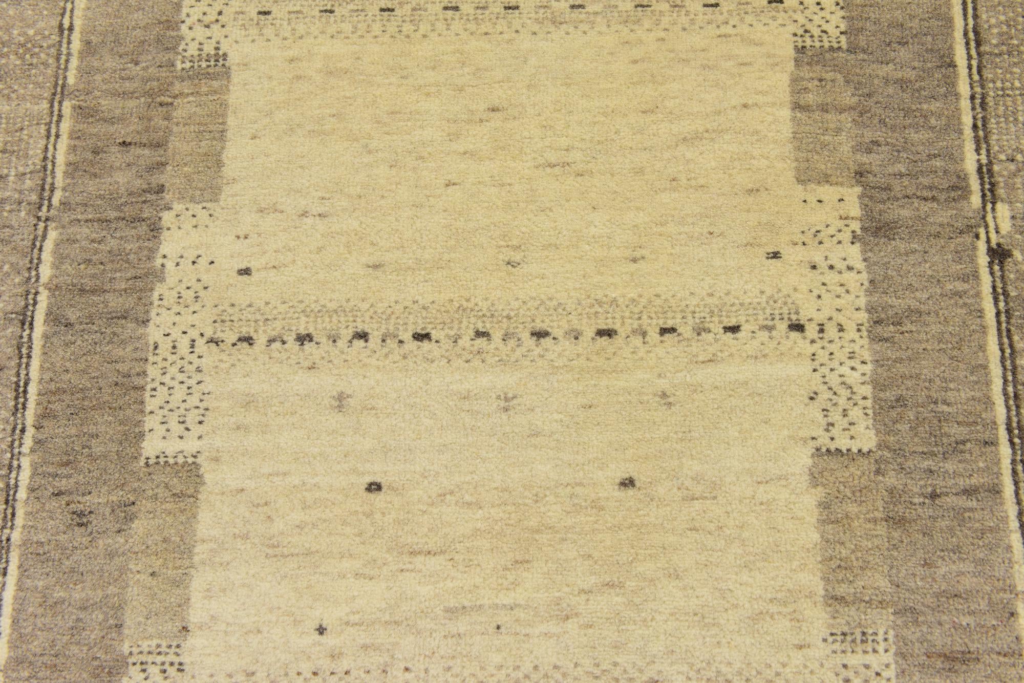 3' 10 x 5' 8 Hand Knotted Kashkuli Gabbeh Wool Rug