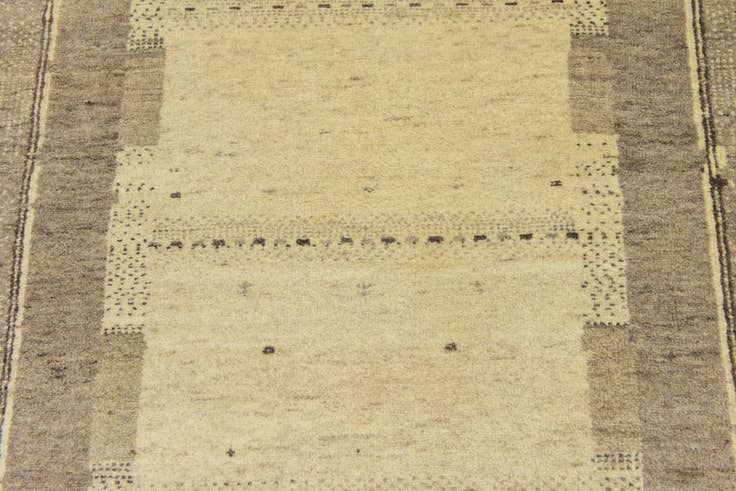 Detail image of 3' 10 x 5' 8 Hand Knotted Kashkuli Gabbeh Wool Rug