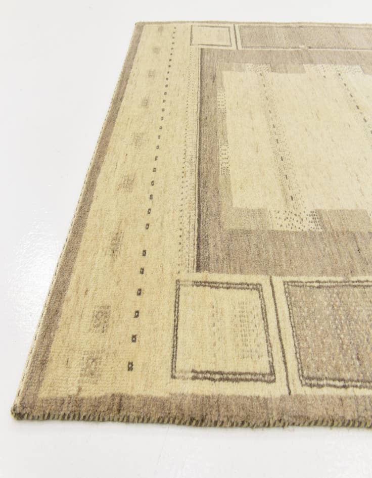 Detail image of 3' 10 x 5' 8 Hand Knotted Kashkuli Gabbeh Wool Rug