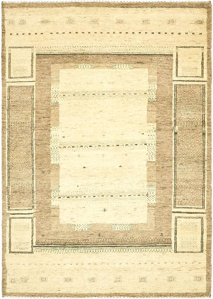 3' 10 x 5' 8 Hand Knotted Kashkuli Gabbeh Wool Rug