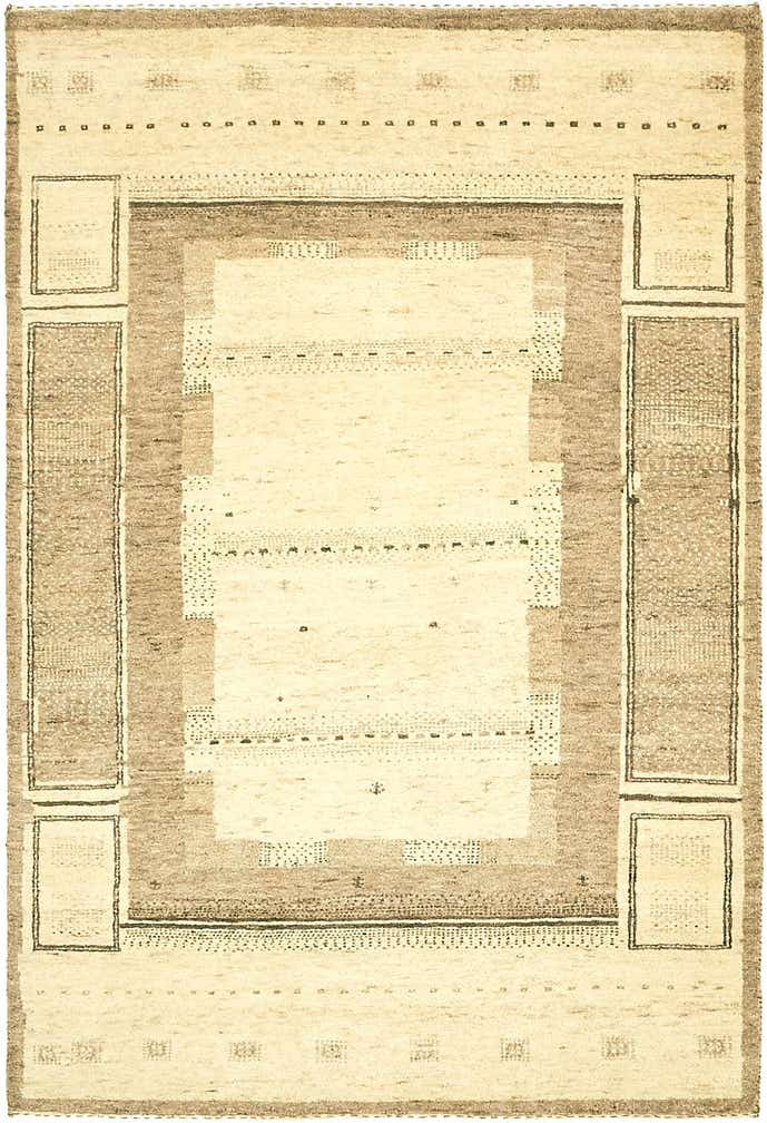 3' 10 x 5' 8 Hand Knotted Kashkuli Gabbeh Wool Rug