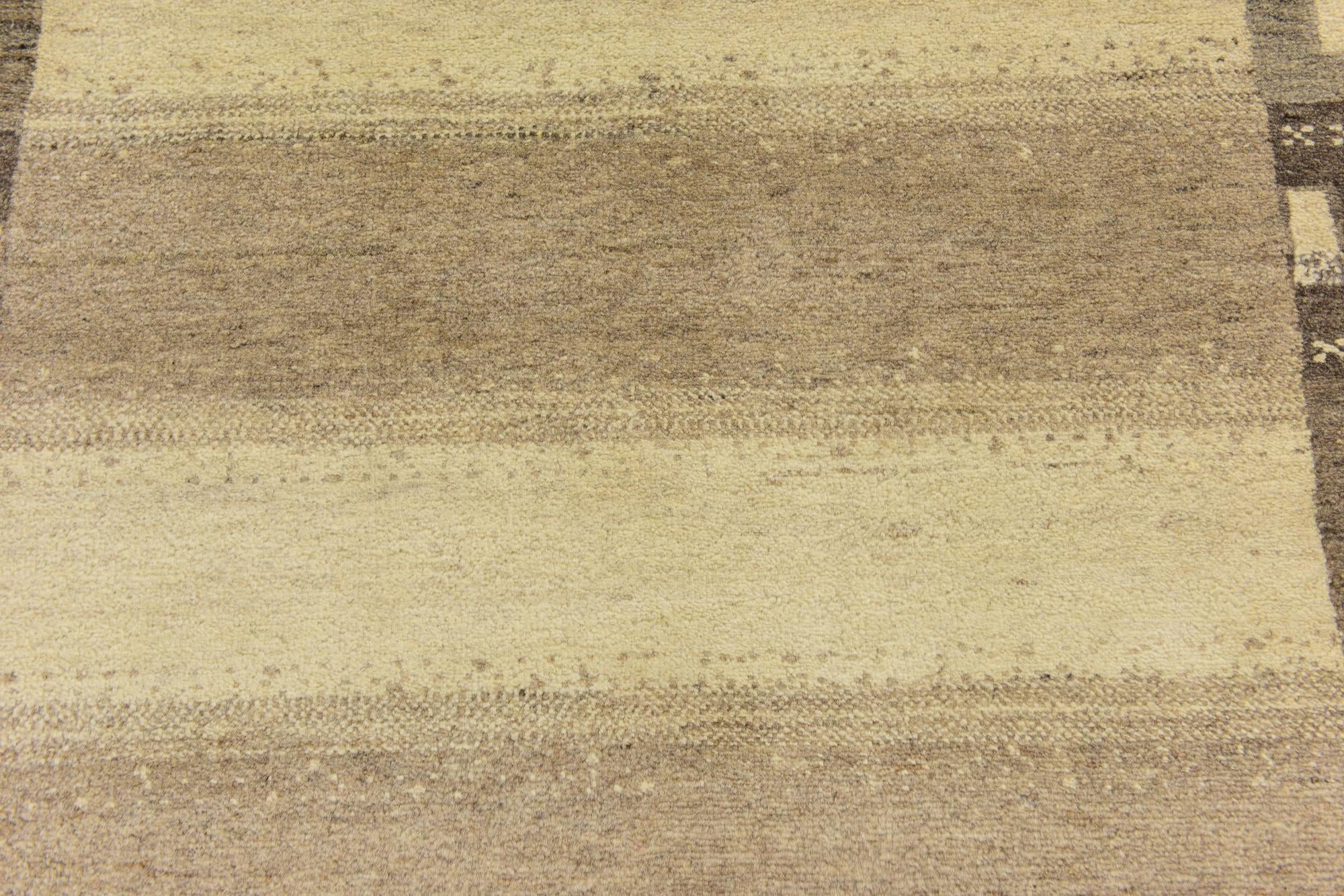 4' x 6' Hand Knotted Kashkuli Gabbeh Wool Rug