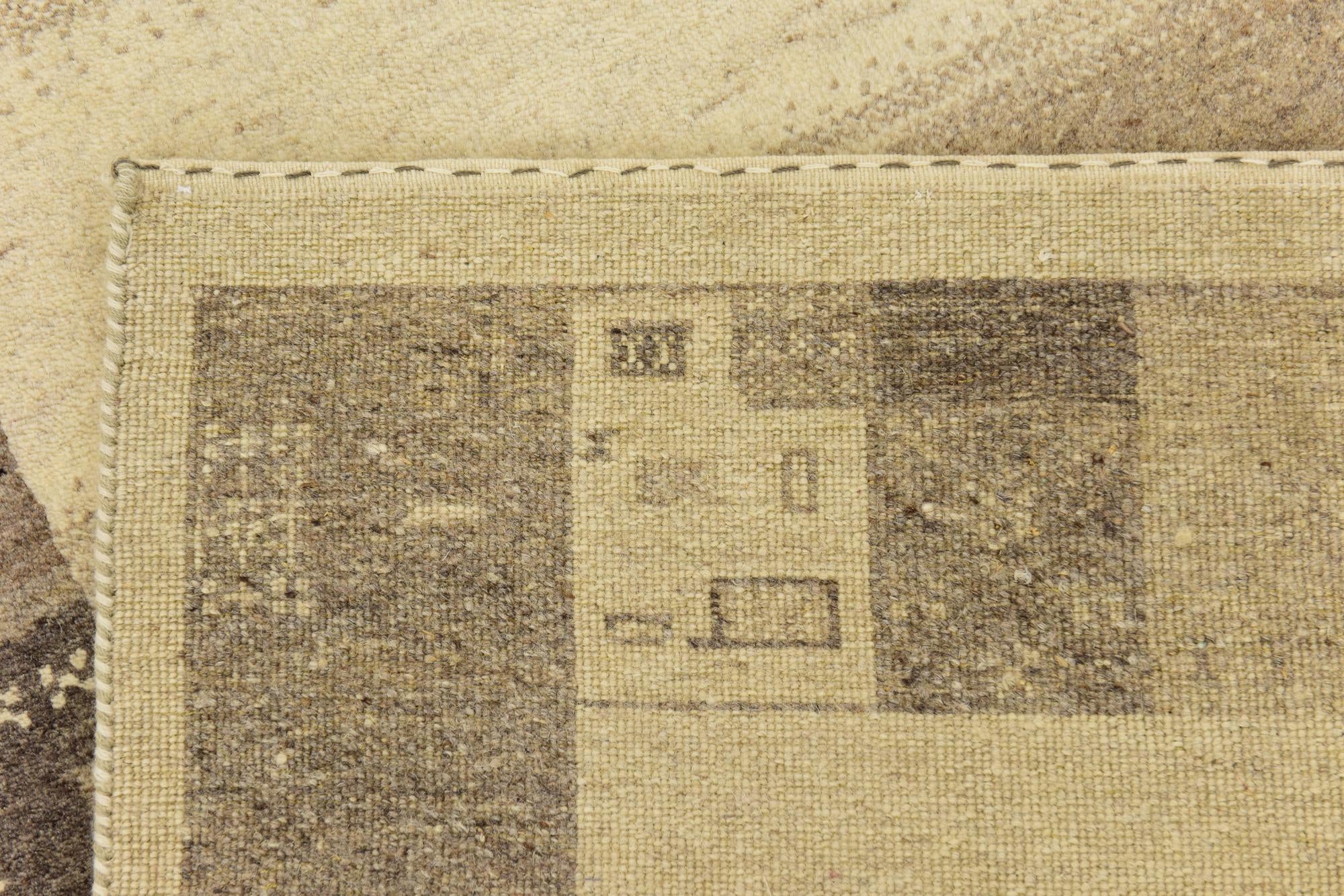 4' x 6' 2 Hand Knotted Kashkuli Gabbeh Wool Rug