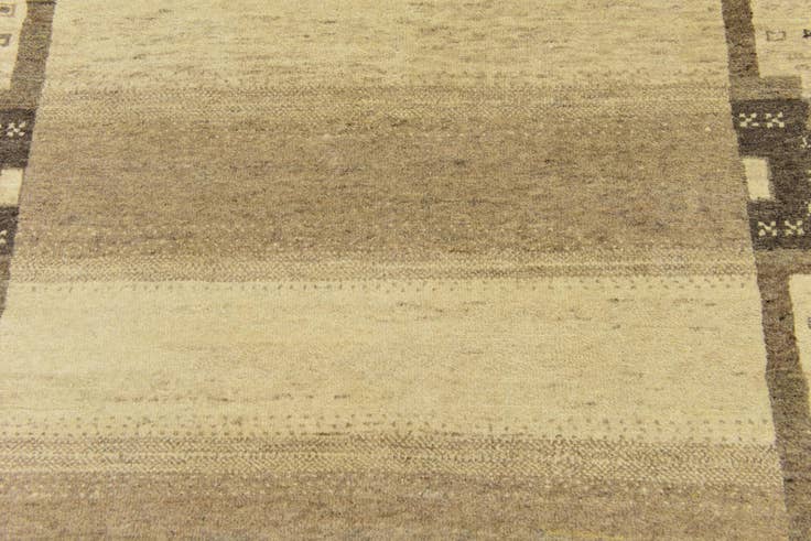 Detail image of 4' x 6' 2 Hand Knotted Kashkuli Gabbeh Wool Rug