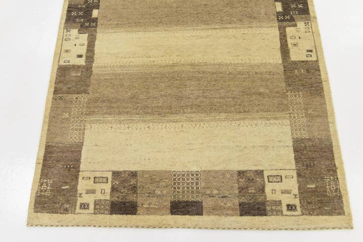 Detail image of 4' x 6' 2 Hand Knotted Kashkuli Gabbeh Wool Rug