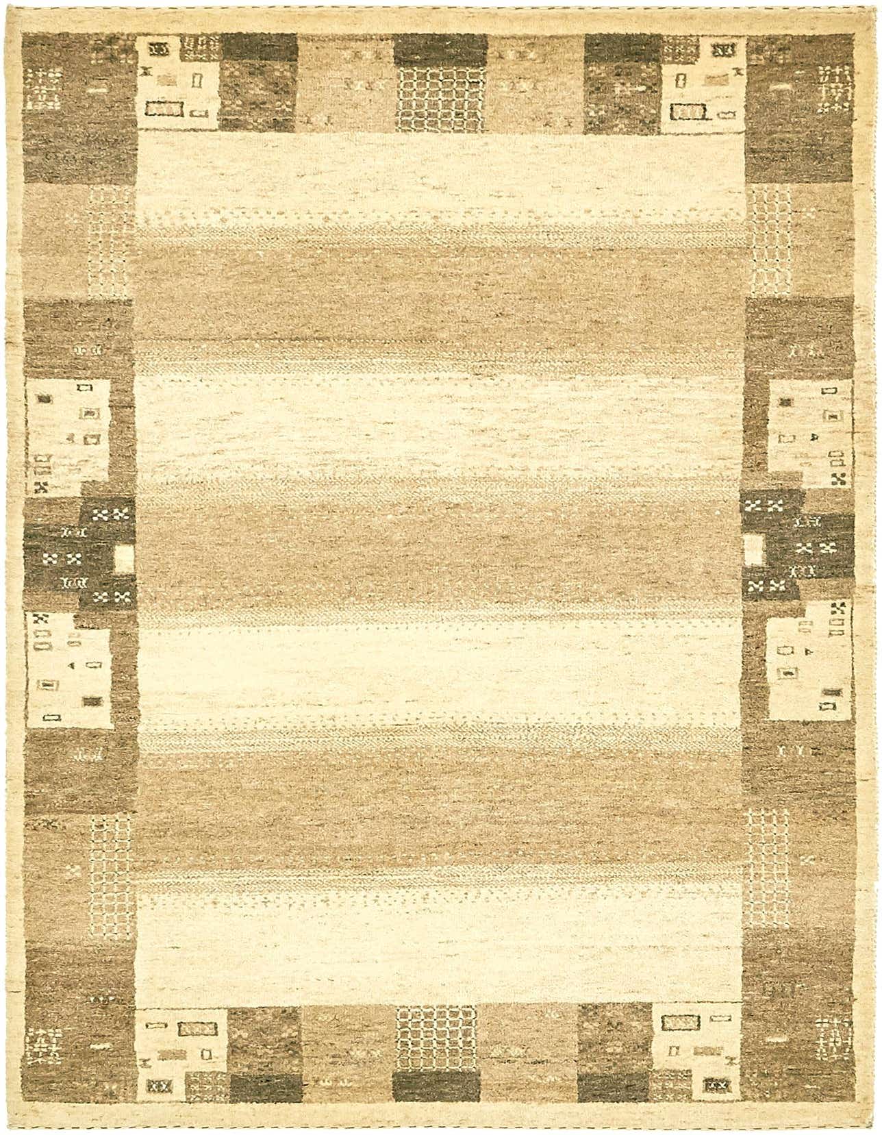 4' x 6' 2 Hand Knotted Kashkuli Gabbeh Wool Rug
