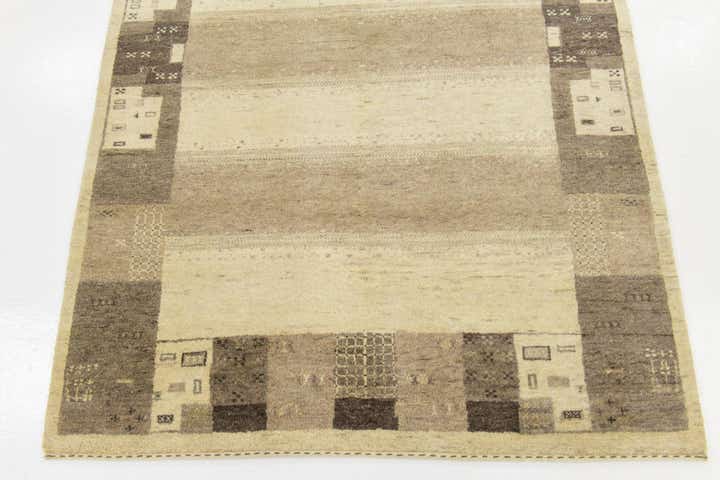 4' x 5' 9 Hand Knotted Kashkuli Gabbeh Wool Rug