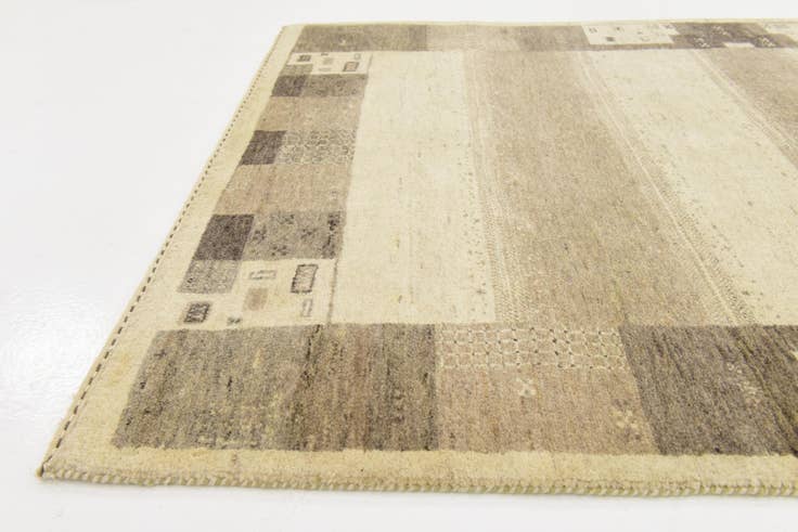 Detail image of 4' x 5' 9 Hand Knotted Kashkuli Gabbeh Wool Rug