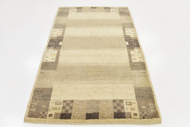 Detail image of 4' x 6' 2 Hand Knotted Kashkuli Gabbeh Wool Rug