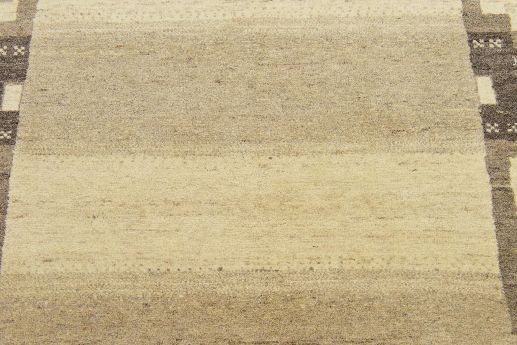 4' x 6' 2 Hand Knotted Kashkuli Gabbeh Wool Rug