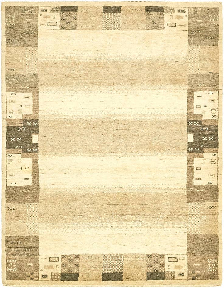 Detail image of 4' x 6' 2 Hand Knotted Kashkuli Gabbeh Wool Rug