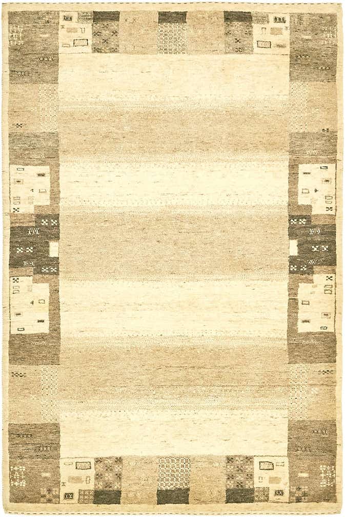 4' x 6' 2 Hand Knotted Kashkuli Gabbeh Wool Rug