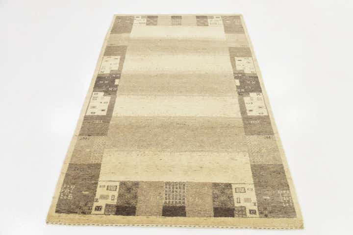 3' 10 x 6' Hand Knotted Kashkuli Gabbeh Wool Rug