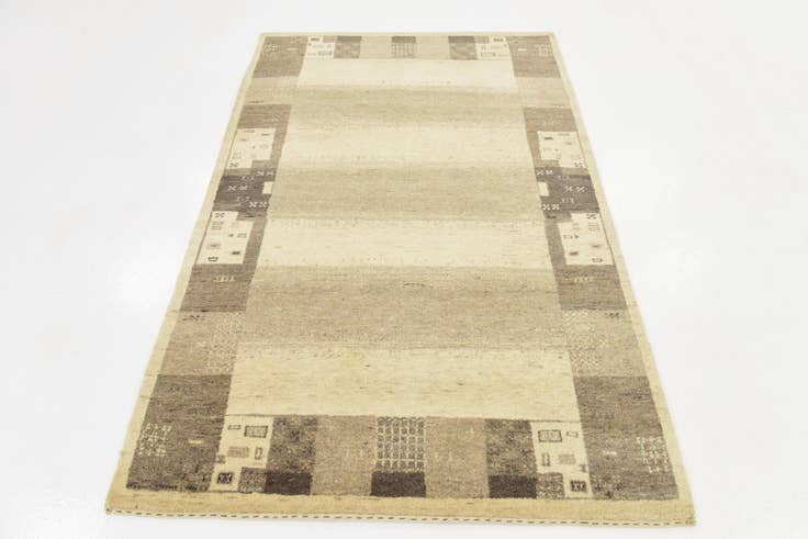 Detail image of 3' 10 x 6' Hand Knotted Kashkuli Gabbeh Wool Rug